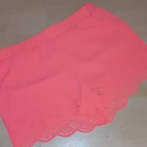 Lace Trim Shorts🌟 beautiful bright orange to match a summer breeze! ☀️